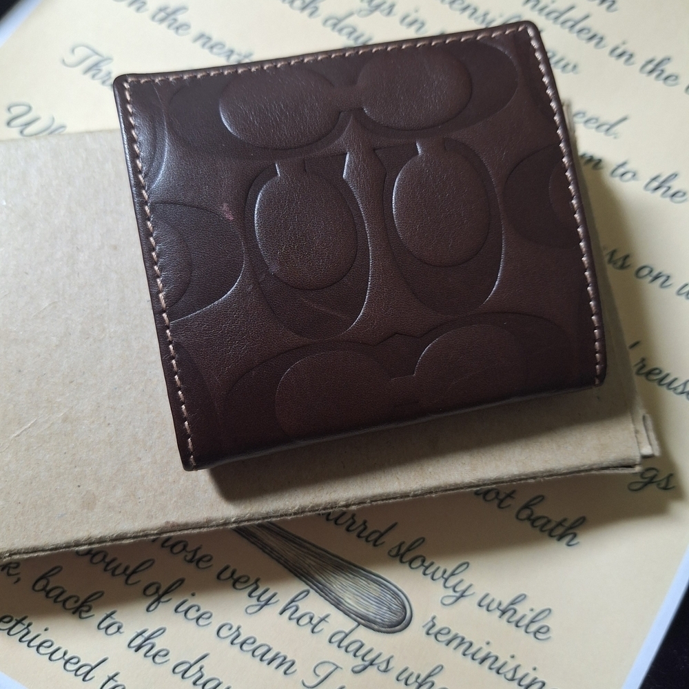 Coach Brown Leather Oragami Wallet - Picture 12 of 15